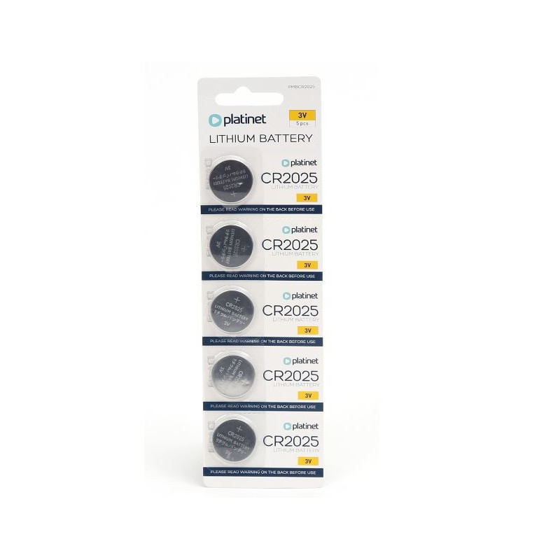Lithium batteries PLATINET 3V 5pcs CR-2025