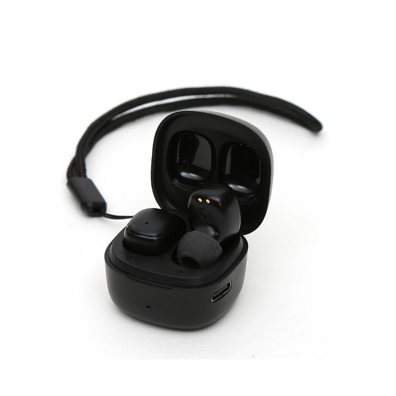 Belaidė laisvų rankų įranga Platinet (PM1001B) TWS V5.1 juoda