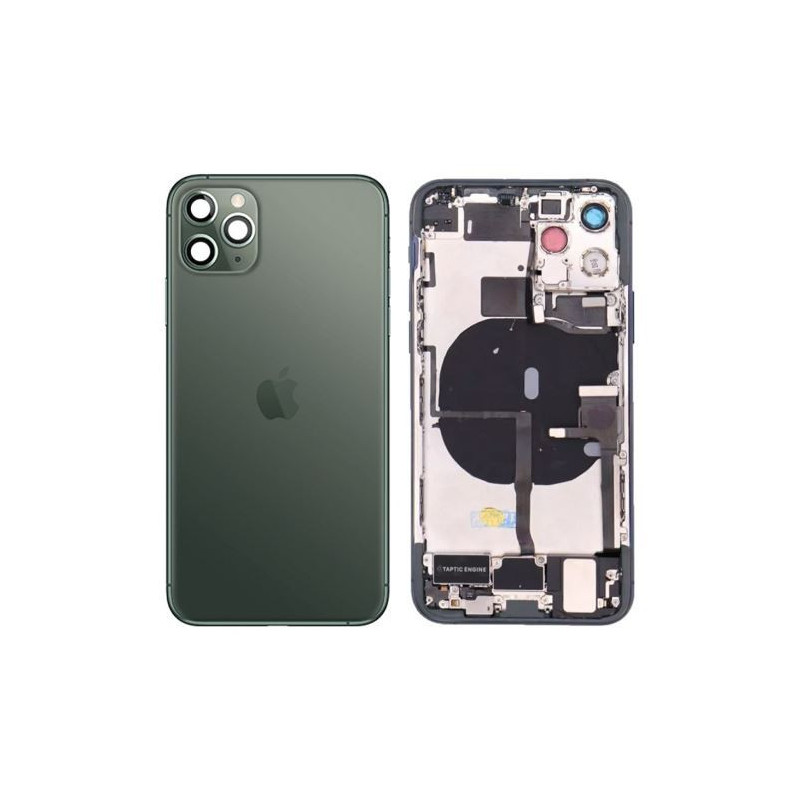 Galinis dangtelis iPhone 11 Pro Midnight Green pilnas su šleifais originalus (used Grade B)