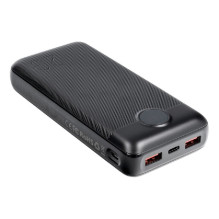 Išorinė baterija POWER BANK VEGER (L20S) 20000mAh (2xUSB 1xType-C QC3.0 20W) juoda