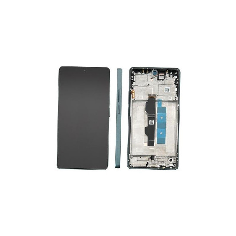 Ekranas Xiaomi Redmi Note 13 Pro 4G / Poco M6 Pro 4G su lietimui jautriu stikliuku ir rėmeliu Forest Green originalus (s