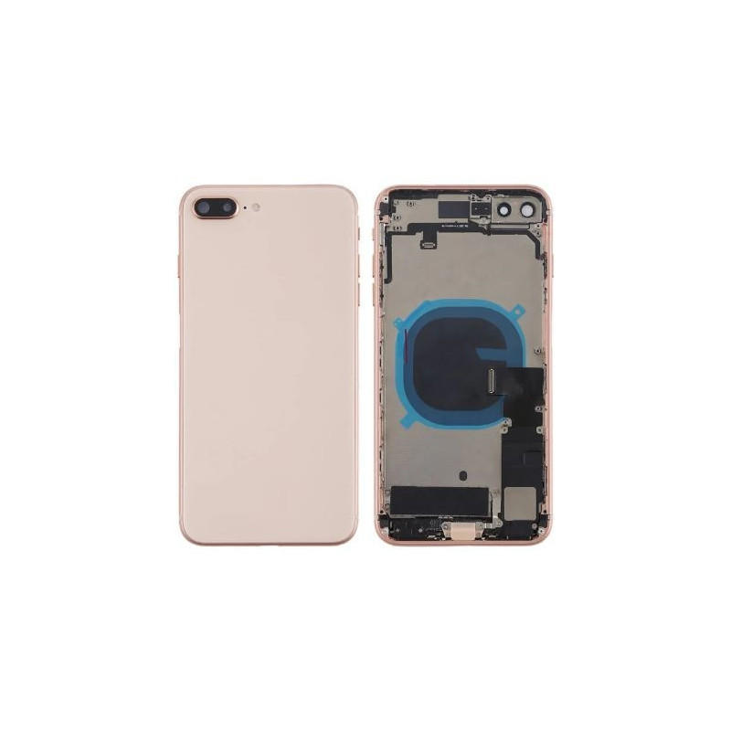 Galinis dangtelis iPhone 8 Plus Gold pilnas su šleifais originalus (used Grade C)