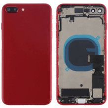 Galinis dangtelis iPhone 8 Plus Red pilnas su šleifais originalus (used Grade C)