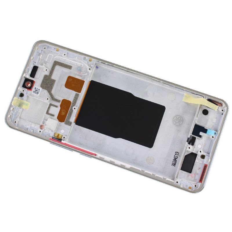 Ekranas Xiaomi 12T / 12T Pro su lietimui jautriu stikliuku ir rėmeliu Silver ORG