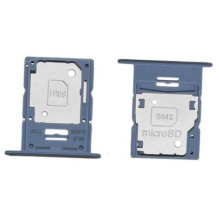 SIM kortelės laikiklis Samsung A155 A15 4G Blue originalus (service pack)