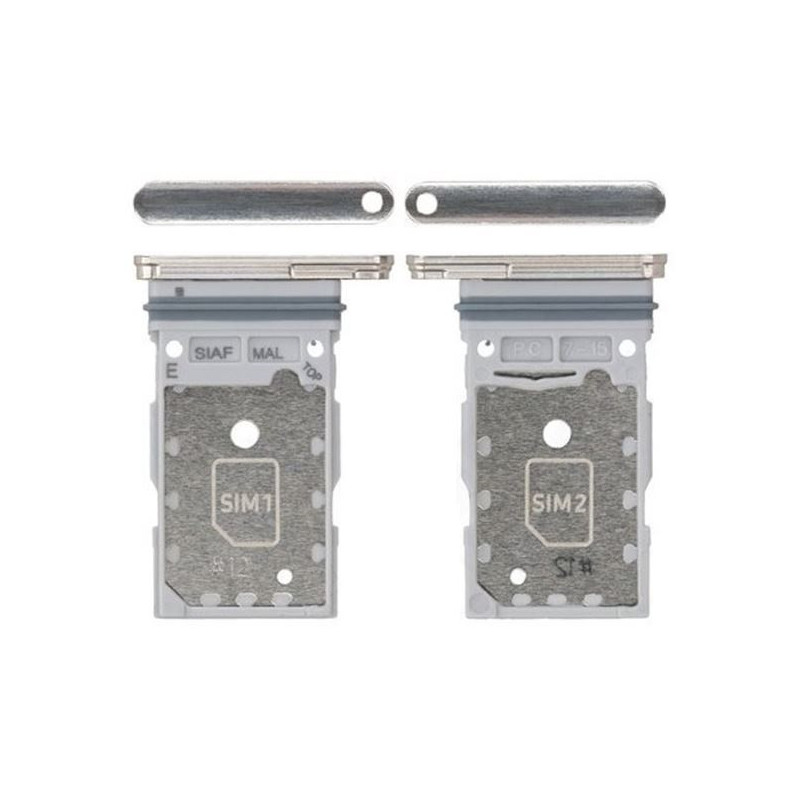 SIM card holder Samsung S911 / S916 S23 / S23 Plus Dual Cream original (service pack)
