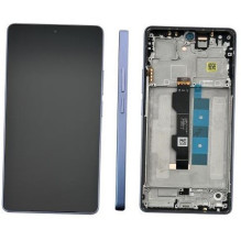 Ekranas Xiaomi Redmi Note 13 Pro 4G / Poco M6 Pro 4G su lietimui jautriu stikliuku ir rėmeliu Lavender Purple originalus