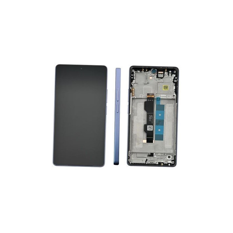 Ekranas Xiaomi Redmi Note 13 Pro 4G / Poco M6 Pro 4G su lietimui jautriu stikliuku ir rėmeliu Lavender Purple originalus