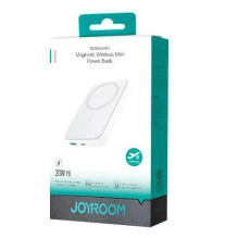 Išorinė baterija POWER BANK JOYROOM (JR-W020) 10000mAh su belaidžiu įkrovikliu (Magsafe 20W) balta