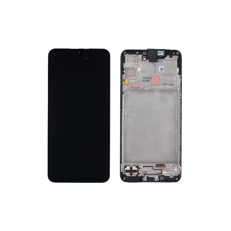 LCD screen Samsung A165 A16 4G with touch screen and frame Black original (service pack)