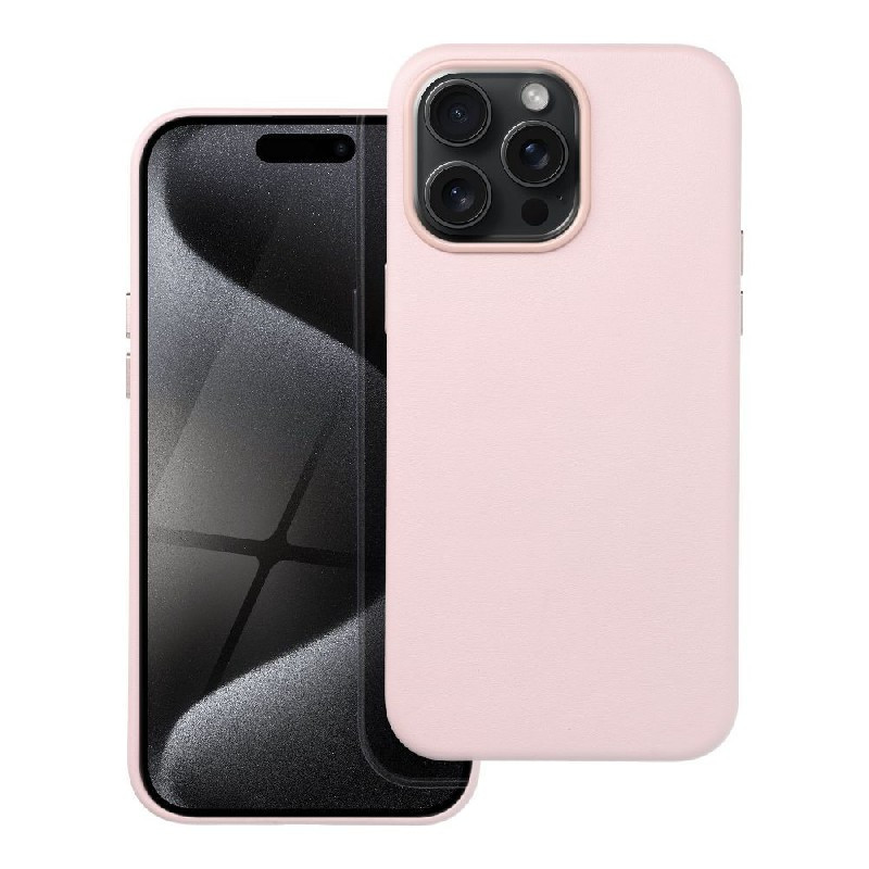 Case Leather Mag Cover (MagSafe) for iPhone 16 pink