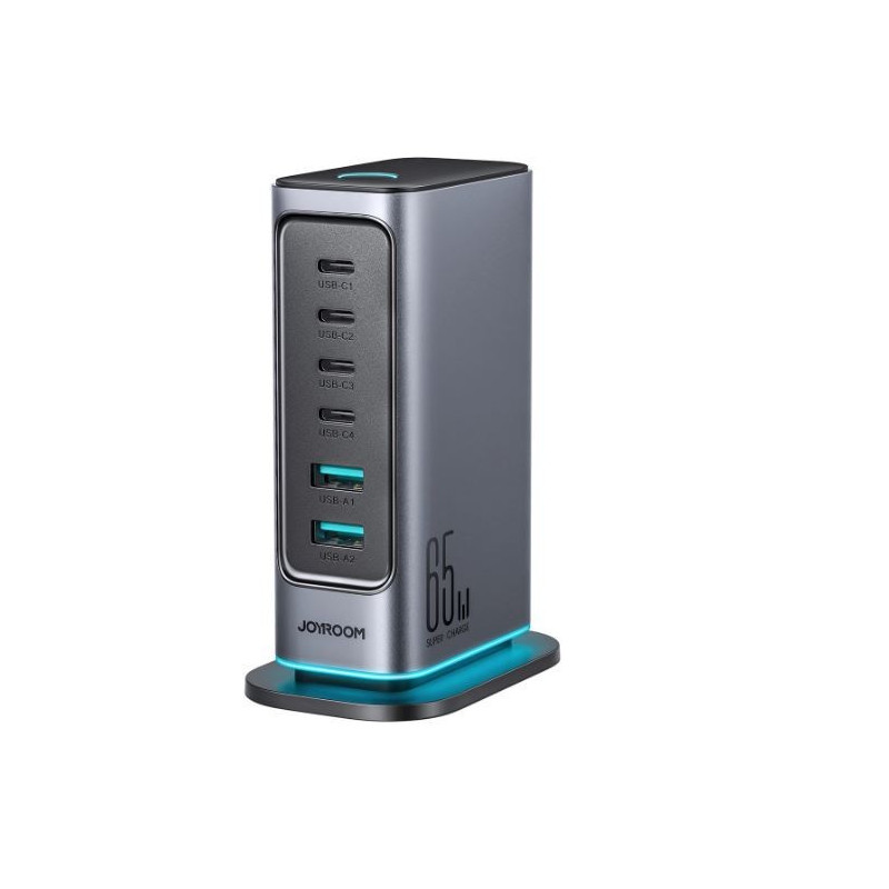 Įkroviklis JOYROOM (JR-TCM02) (4xUSB-C 2xUSB 65W) juodas