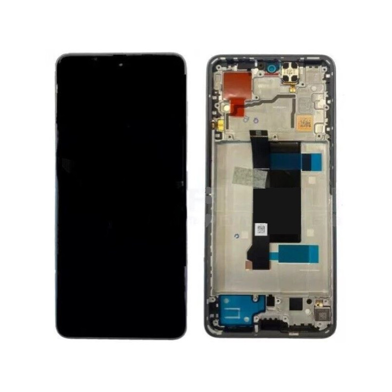 LCD screen Xiaomi Poco X6 5G with touch screen with frame Black (compatible with Redmi Note 13 Pro 5G) original (service