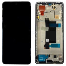 LCD screen Xiaomi Poco X6 5G with touch screen with frame Blue (compatible with Redmi Note 13 Pro 5G) original (service 