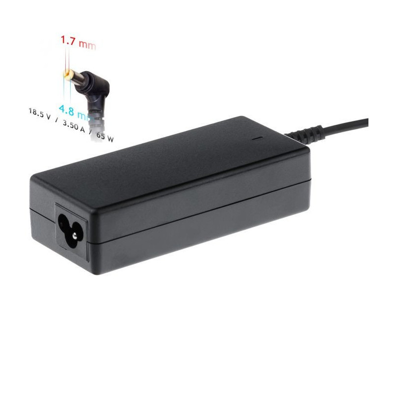 Charger for laptop Akyga AK-ND-09 (18.5V / 3.54A 65W 4.8 x 1.7mm) HP 1.2m