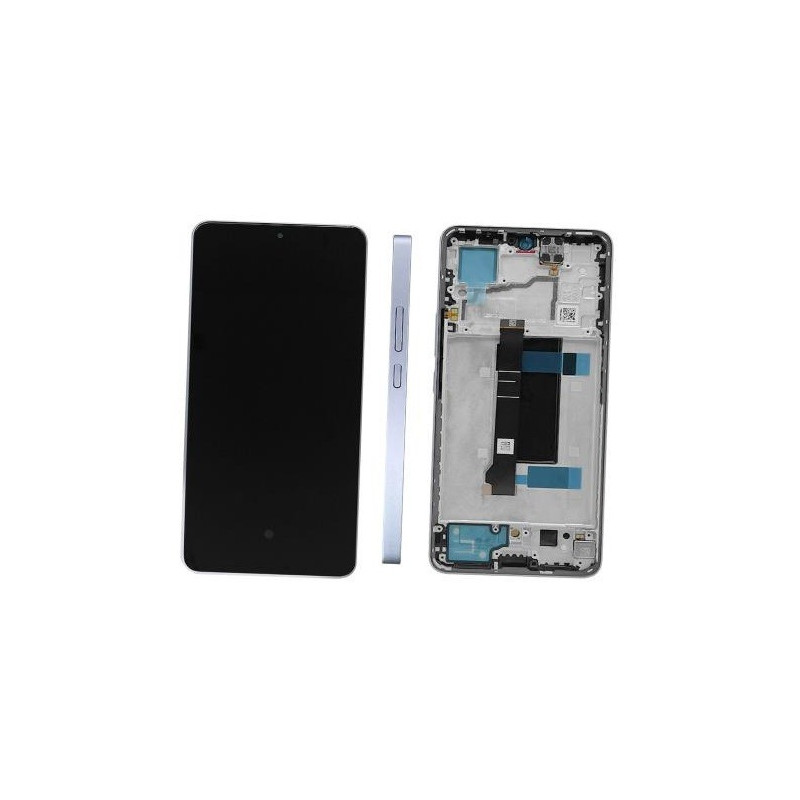 Ekranas Xiaomi Redmi Note 13 Pro 5G su lietimui jautriu stikliuku ir rėmeliu Aurora Purple (compatible with Poco X6 5G) 