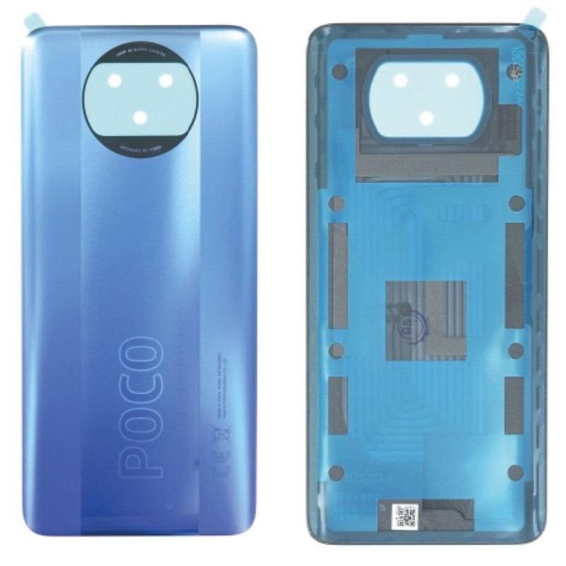 Galinis dangtelis Xiaomi Poco X3 Pro / X3 / X3 NFC Frost Blue originalus (service pack)