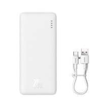 External battery POWER BANK Baseus Airpow 10000mAh (1xUSB 1xType-C QC3.0 15W) white
