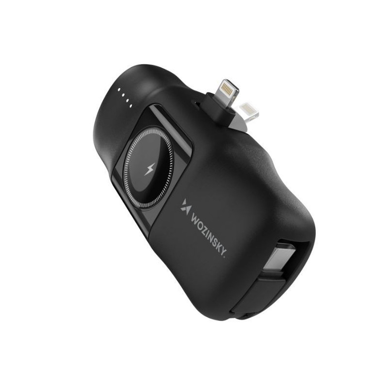 External battery POWER BANK Wozinsky (WF16-YLS) lightning + Apple Watch Charger 5000mAh (20W) black