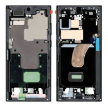 Middle housing Samsung S918 S23 Ultra Phantom Black original (service pack)