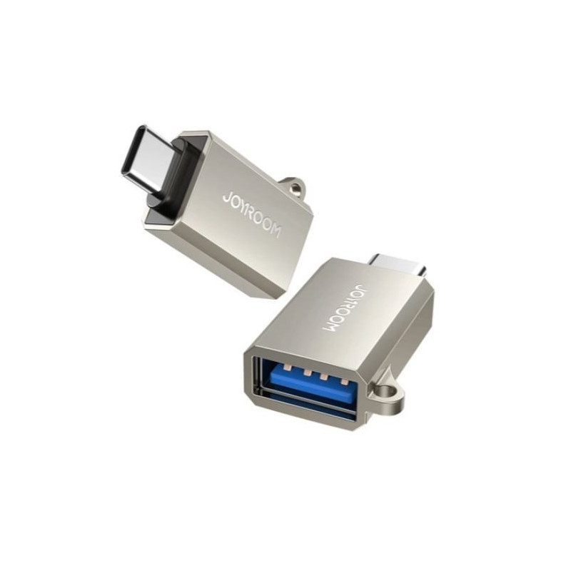 Adapteris JOYROOM (S-H151) iš Type-C į USB (OTG) sidabrinis