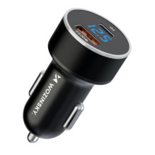 Car charger Wozinsky (WDCCAC) (1xUSB 1xUSB-C 3A) 36W black