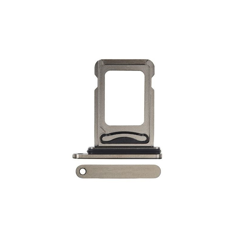SIM kortelės laikiklis skirtas iPhone 15 Pro / 15 Pro Max Dual SIM Natural Titanium ORG