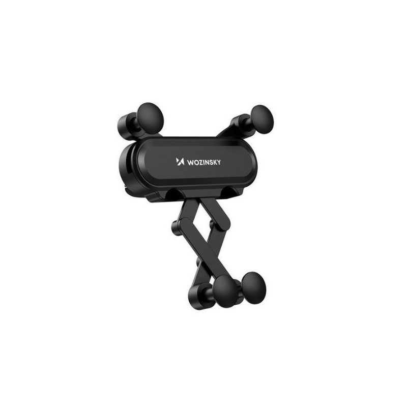 Automobilinis universalus telefono laikiklis Wozinsky WCH-05 tvirtinamas ant ventiliacijos grotelių, juodas