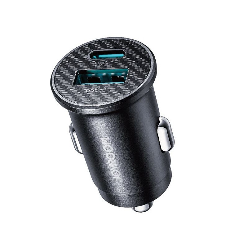 Įkroviklis automobilinis JOYROOM (JR-CCN16) (1xUSB-C 1xUSB 15W) juodas