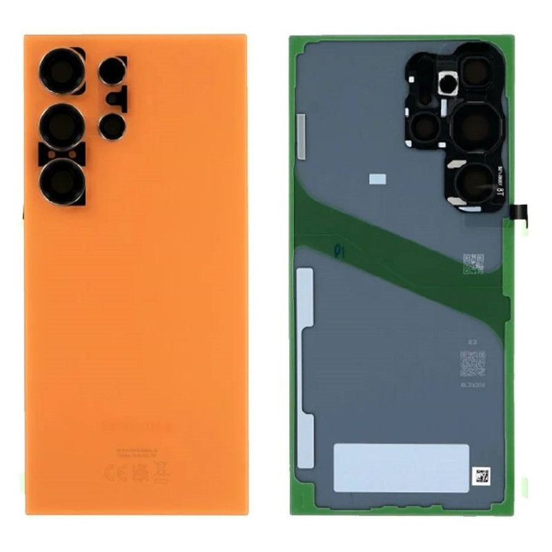 Galinis dangtelis Samsung S928 S24 Ultra Titanium Orange originalus (service pack)