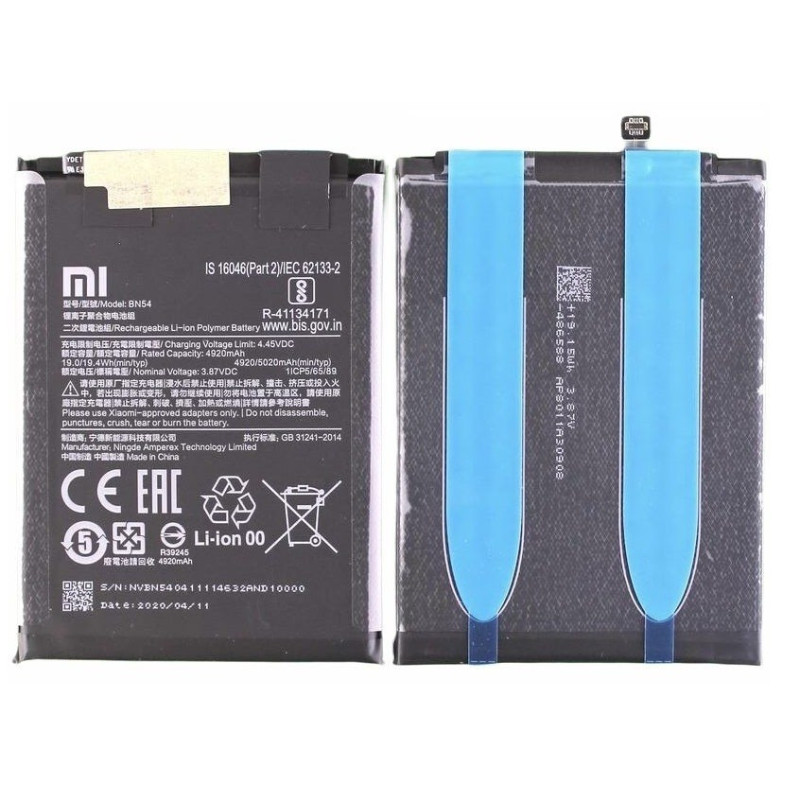 Battery original Xiaomi Redmi 9 / Redmi Note 9 5020mAh BN54 (service pack)