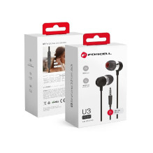 Laisvų rankų įranga Forcell Premium (U3 mini) 3,5mm juoda