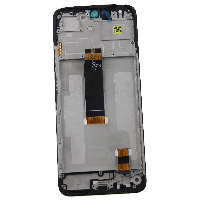 Ekranas Xiaomi Redmi 13 4G / 5G / Poco M6 4G su lietimui jautriu stikliuku ir rėmeliu Black originalus (service pack)