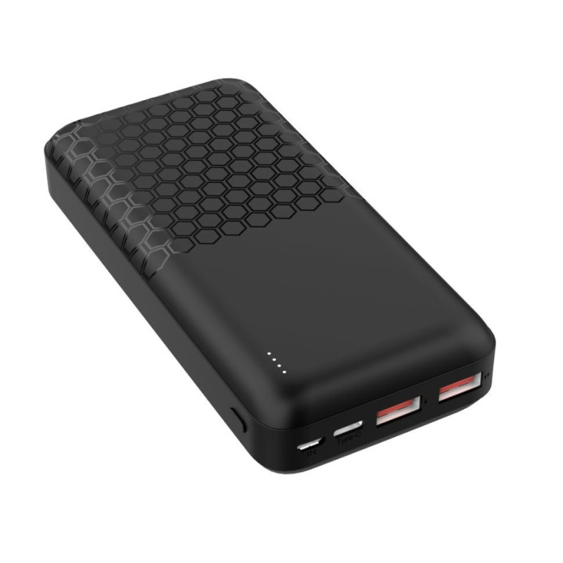 Išorinė baterija POWER BANK PLATINET (PMPB20OP18B) 20000mAh (2xUSB 2xType-C QC3.0 22,5W) juoda