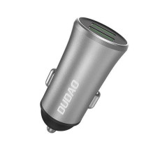 Įkroviklis automobilinis Dudao (2xUSB 3.4A) sidabrinis