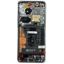 Ekranas Huawei P50 PRO su lietimui jautriu stikliuku ir rėmeliu ir baterija Golden Black originalus (service pack)