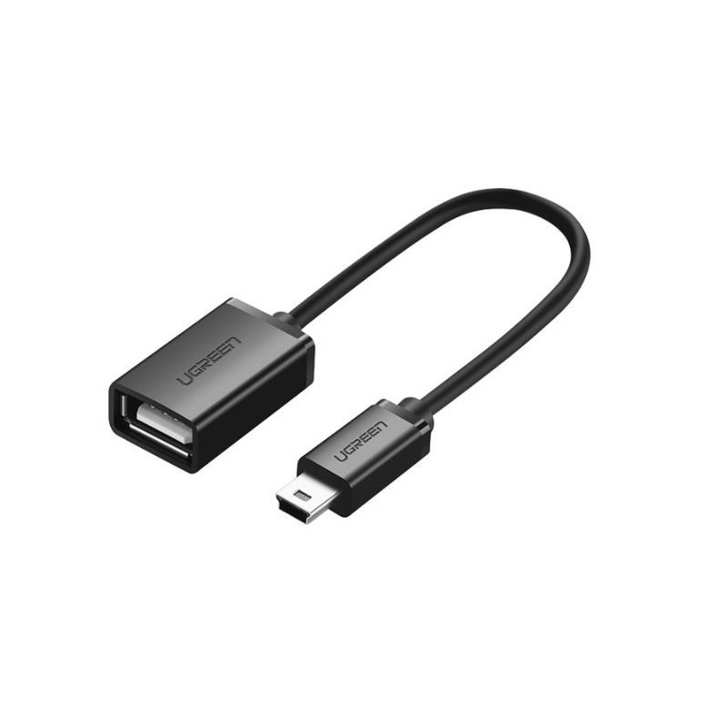 Adapteris UGREEN (US249) iš MiniUSB į USB (OTG) juodas