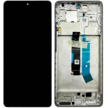 LCD screen Xiaomi Redmi Note 14 Pro 4G with touch screen with frame Aurora Purple original (service pack)