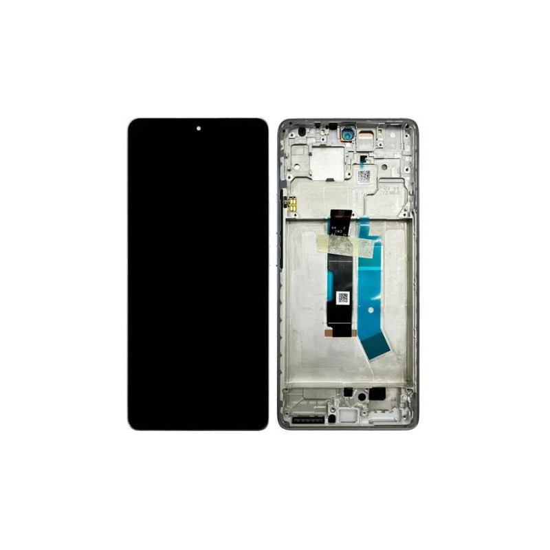 Ekranas Xiaomi Redmi Note 14 Pro 4G su lietimui jautriu stikliuku ir rėmeliu Aurora Purple originalus (service pack)
