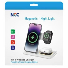 Belaidis įkroviklis NCC 4in1 (Phone,Watch,Pods)