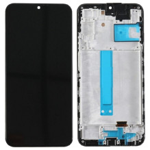 LCD screen Samsung A256 A25 5G with touch screen and frame Black OLED (real size)
