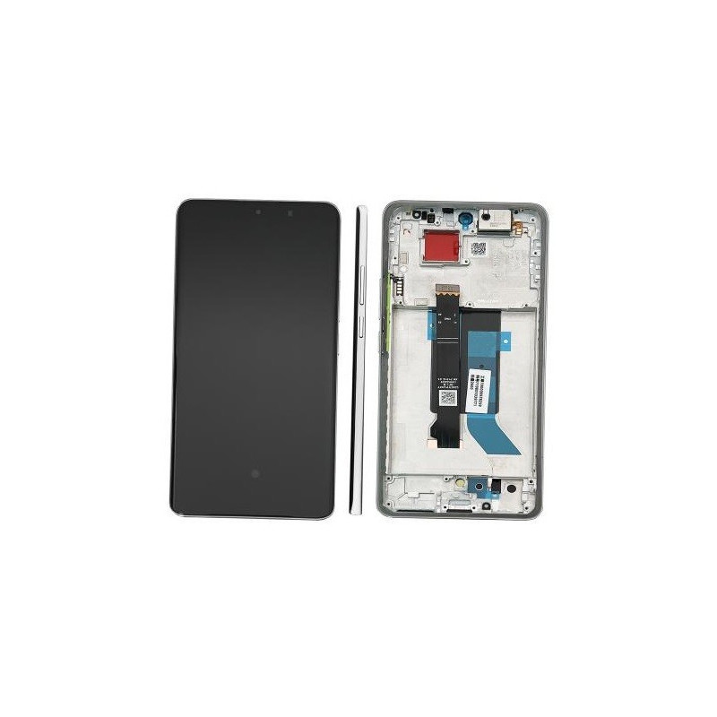 Ekranas Xiaomi Poco X7 5G su lietimui jautriu stikliuku ir rėmeliu Silver originalus (service pack)