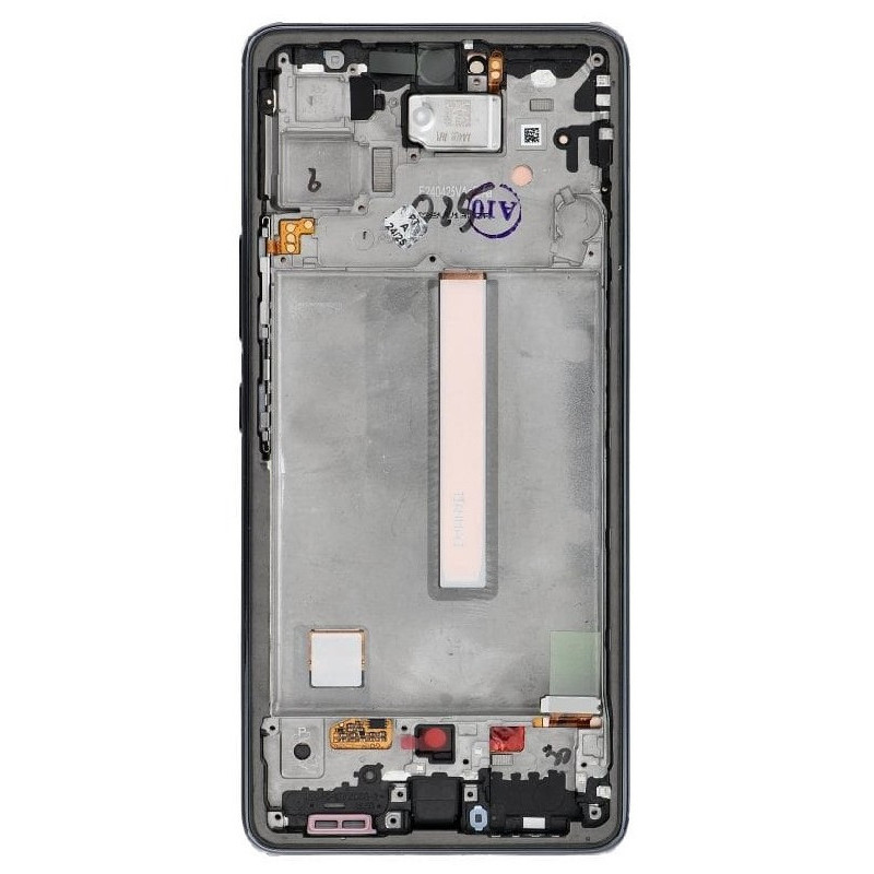 LCD screen Samsung A536 A53 5G 2022 with touch screen and frame Awesome Black original (service pack)