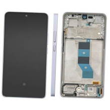 LCD screen Xiaomi Poco M7 Pro 5G with touch screen with frame Purple original (service pack)