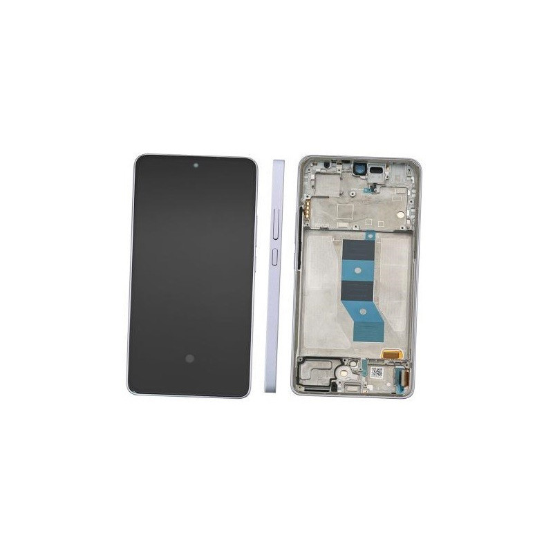 LCD screen Xiaomi Poco M7 Pro 5G with touch screen with frame Purple original (service pack)