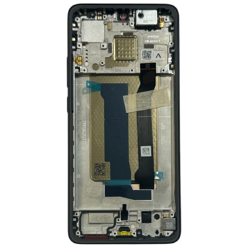 LCD screen Xiaomi Poco X7 Pro 5G with touch screen with frame Black original (service pack)