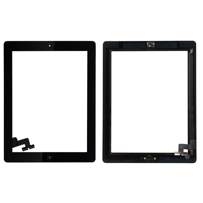 Touch screen iPad 2 black with Home button and holders HQ