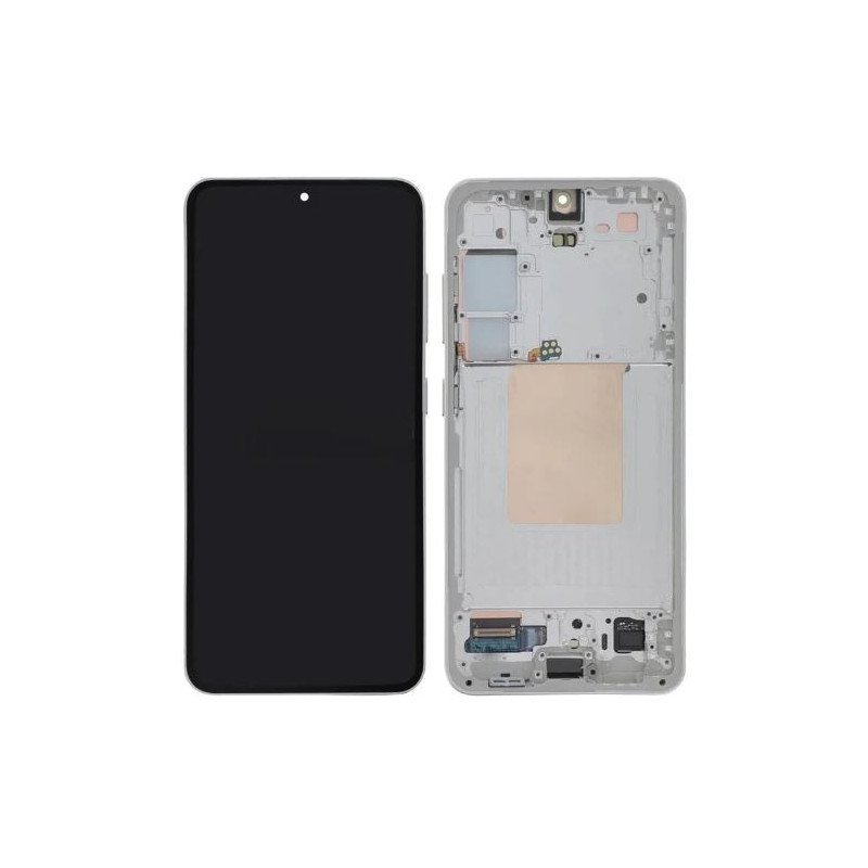 LCD screen Samsung S921 S24 with touch screen and frame Marble Grey original (used Grade A)