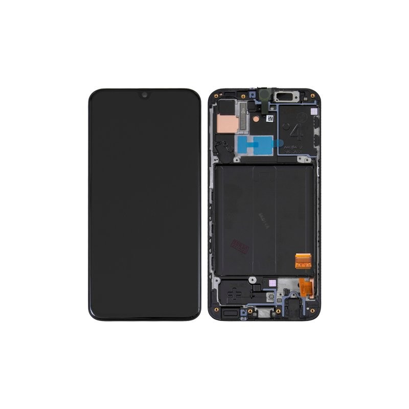 LCD screen Samsung A405 A40 2019 with touch screen and frame Black (TFT version) HQ