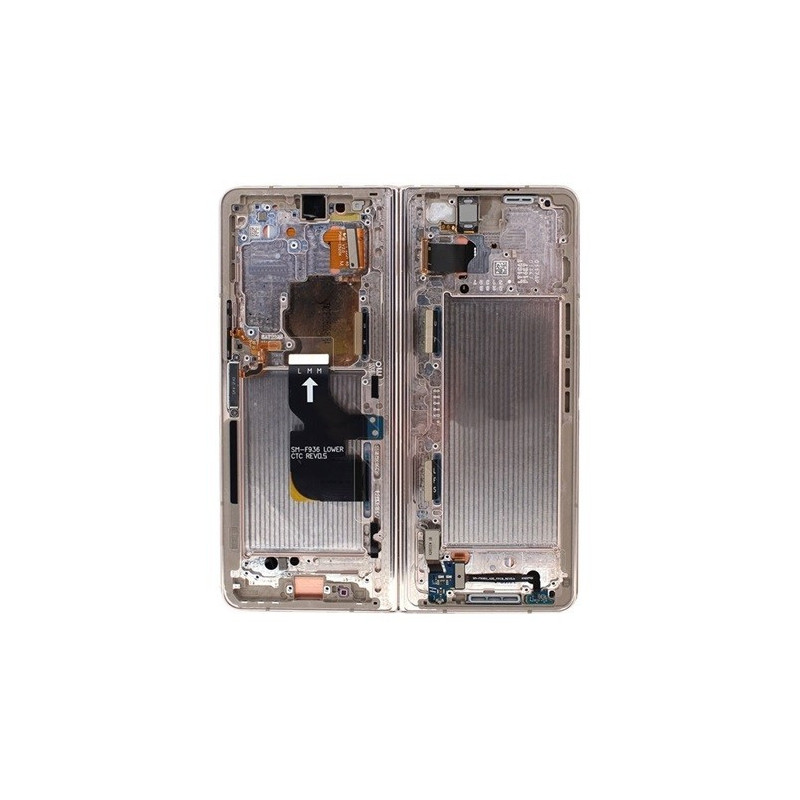 Middle housing Samsung F936 Z Fold4 5G Beige originalus (used Grade B)
